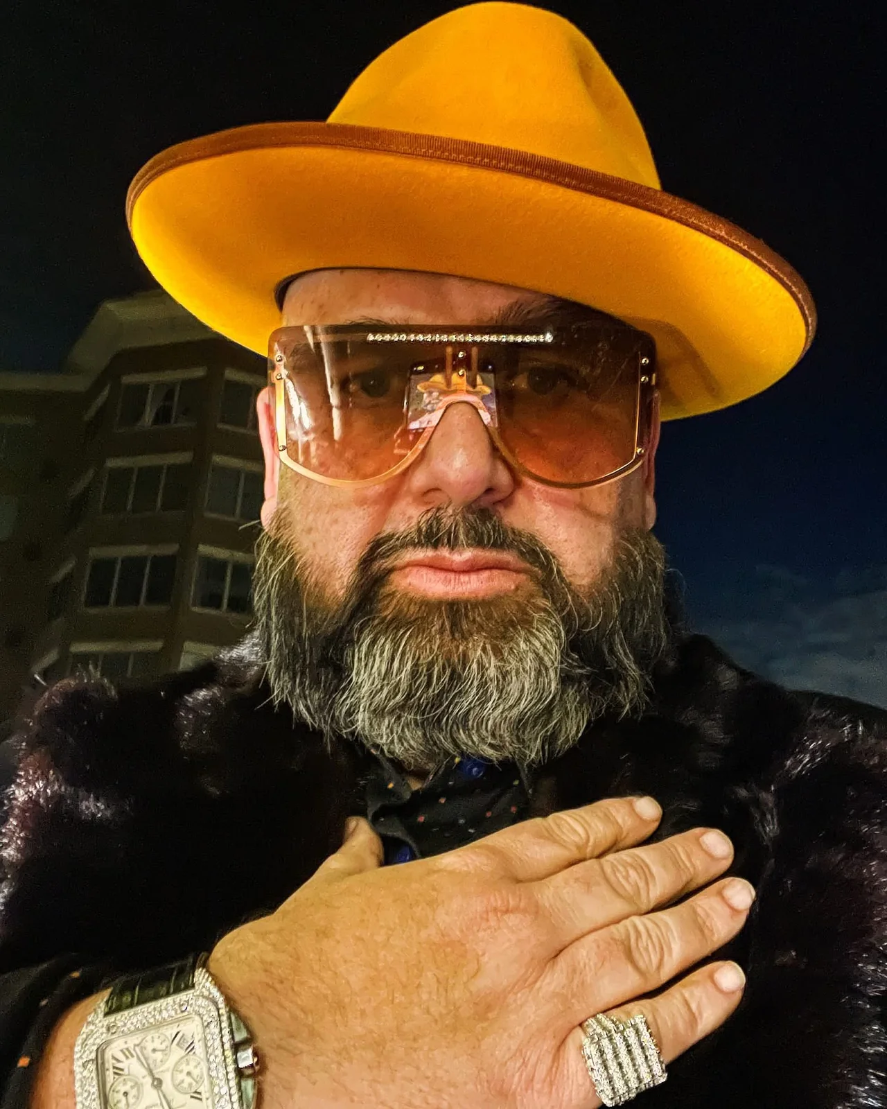 Bobby Mitchell in a yellow hat